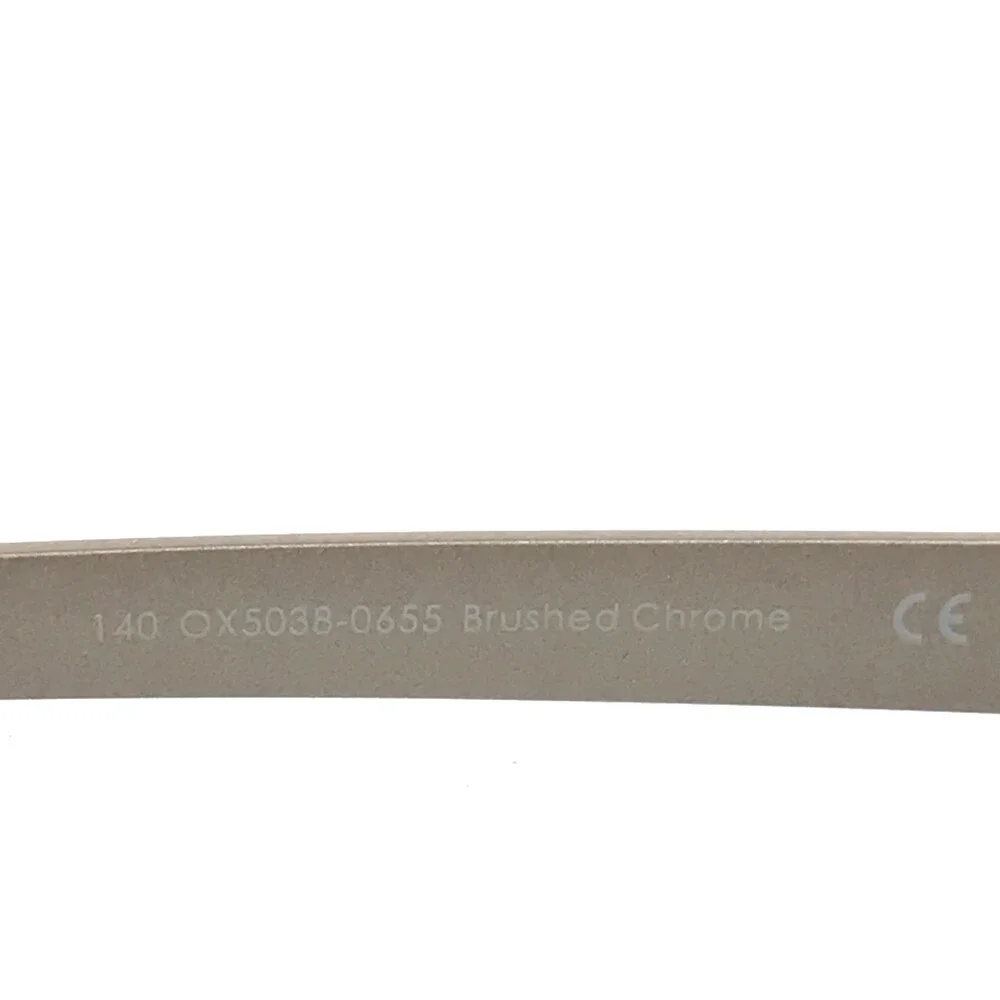 Oakley Eyeglasses Frames Metal Plate OX5038-0655 Brushed Chrome Gray 55-18-140